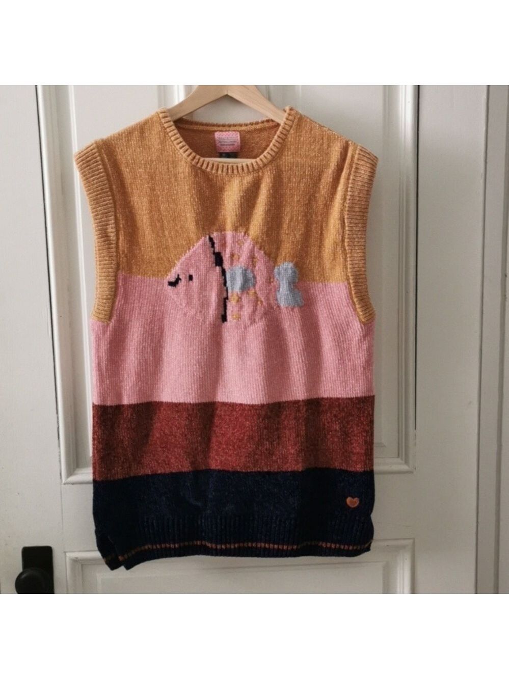 Souris minis edition limited fish chenille girks dress. Size 10. Cozycore EUC